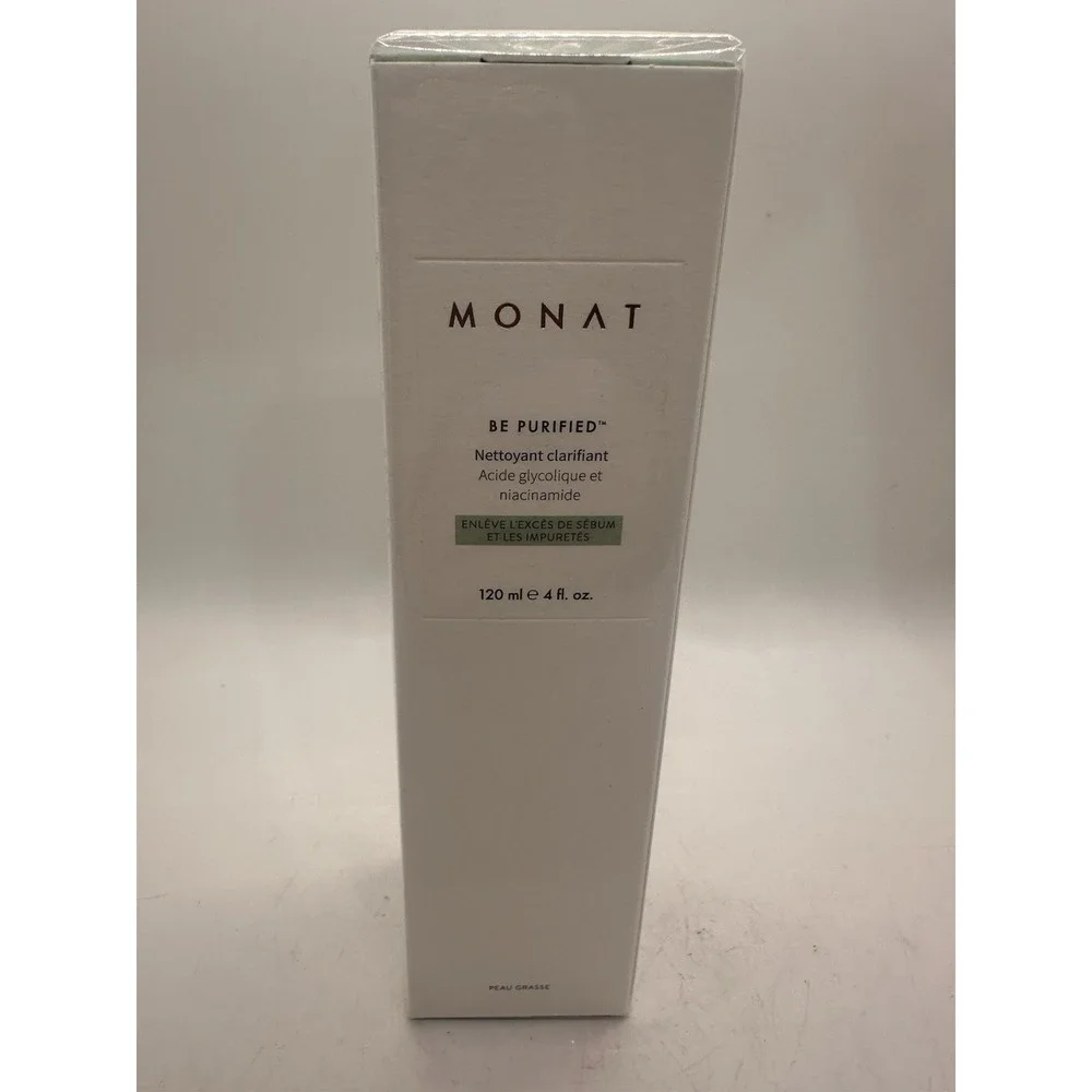 MONAT Be Purified Clarifying Cleanser Glycolic Acid Niacinamide 4 oz NEW Sealed